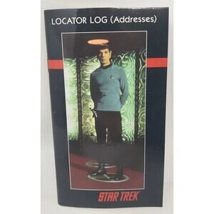 Star Trek Vintage 1991 Locator Log Address Book Spock Beam Enterprise U176
